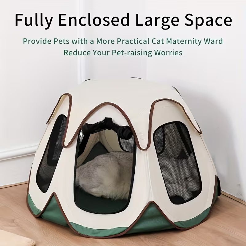 Large HexagonalcCat Playpen Tent