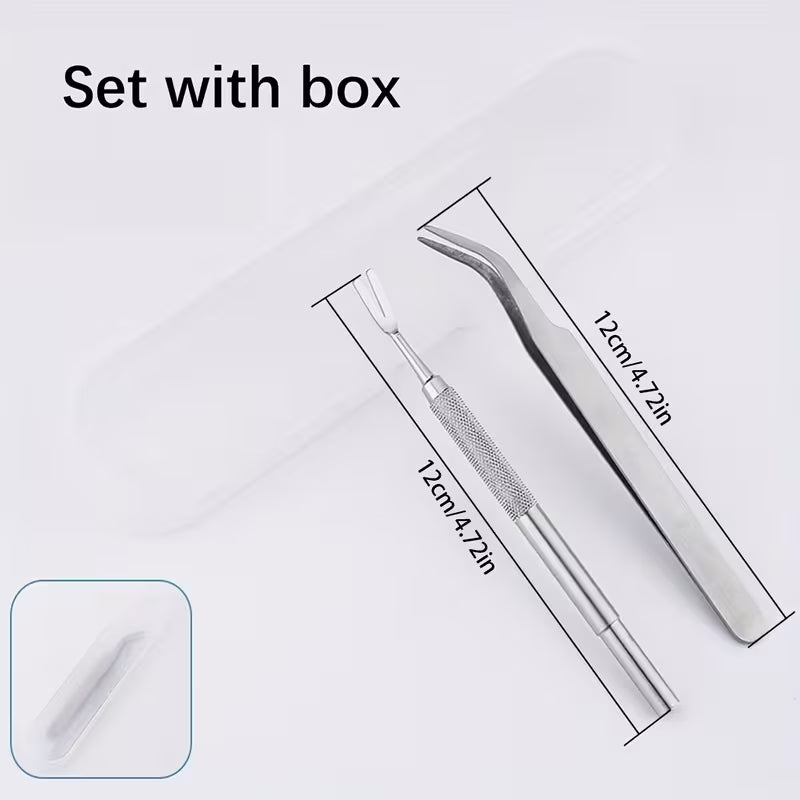 Stainless Steel Tick Removal Tool Set