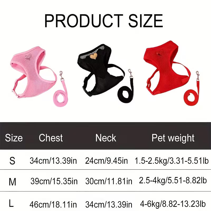Cute Style Pet Harness Set