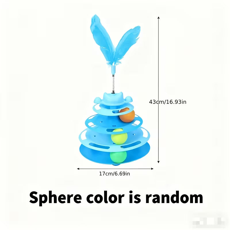 4-Tier Interactive Cat Toy