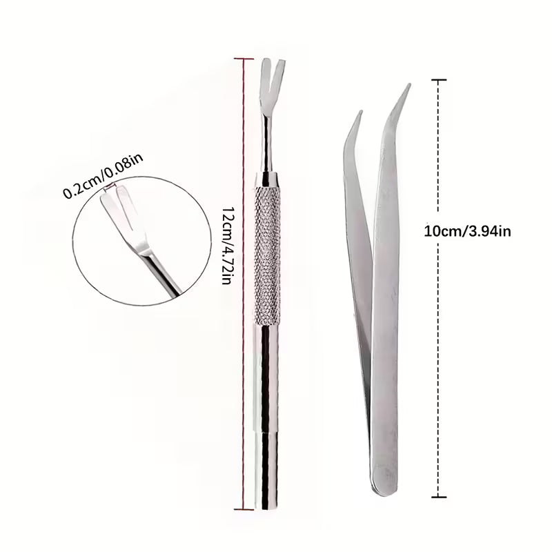 Stainless Steel Tick Removal Tool Set