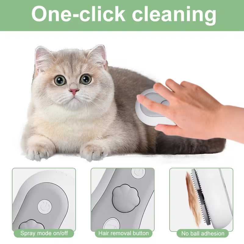 Pet Steam Brush for Cats