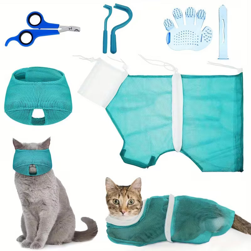 Cat Bathing & Grooming Set