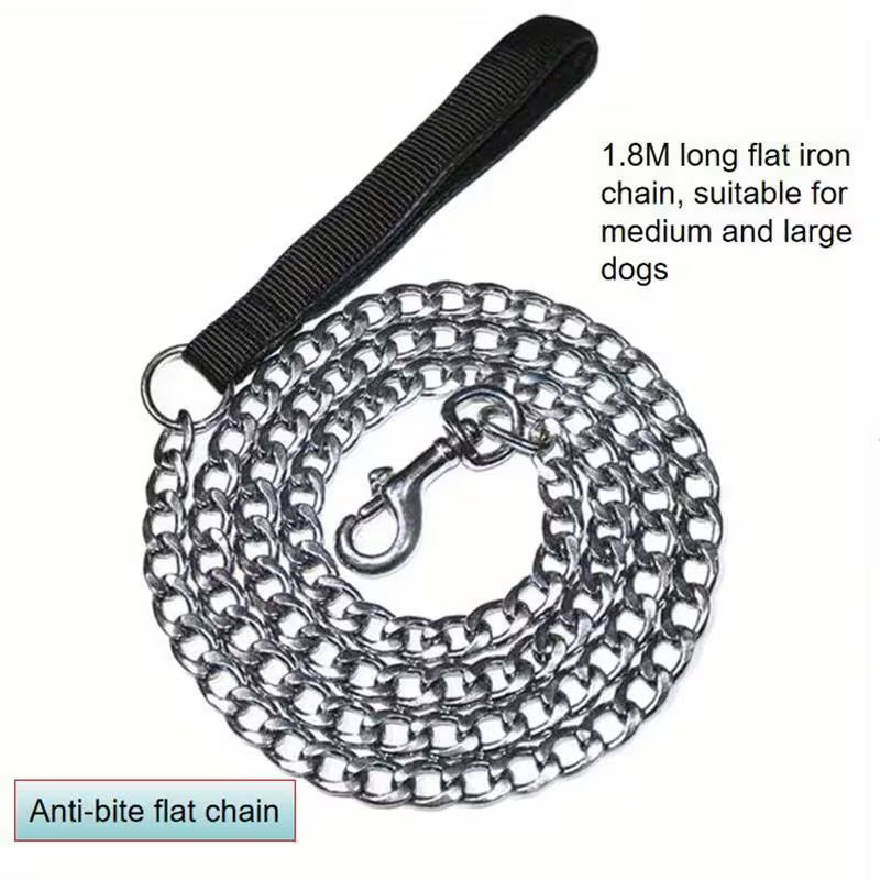 Flat Iron Chain Dog Leash