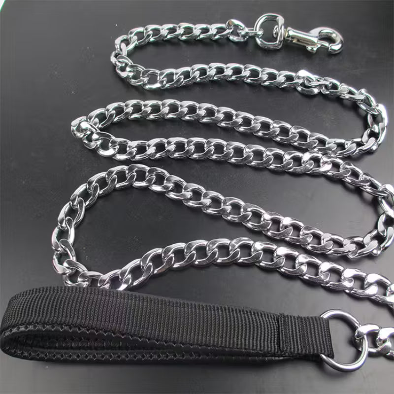 Flat Iron Chain Dog Leash