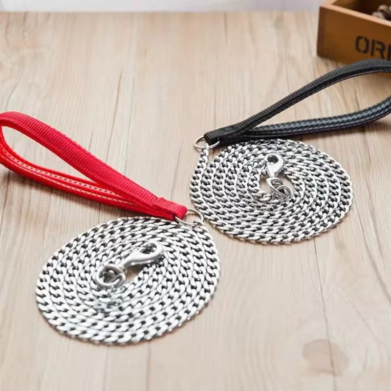 Flat Iron Chain Dog Leash
