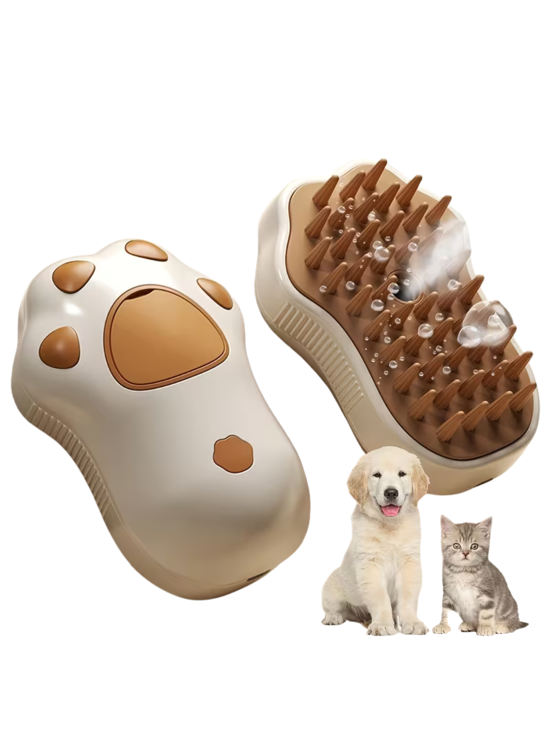 3-in-1 Electric Pet Steam Brush