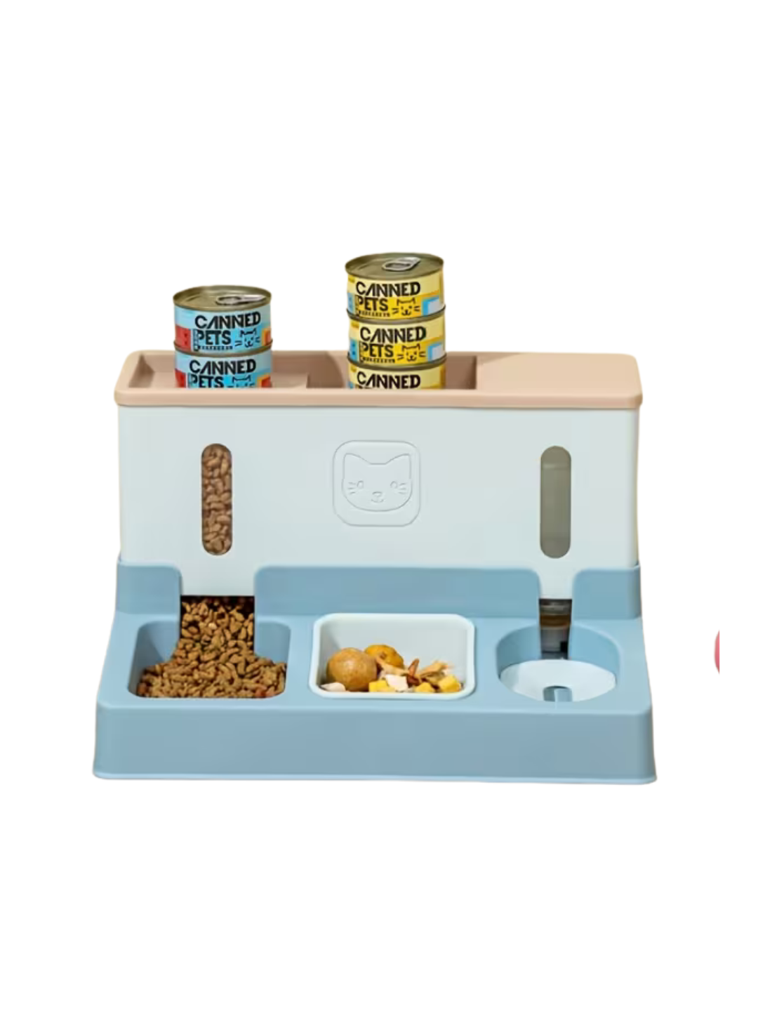 3-in-1 Automatic Pet Feeder with Water Dispenser