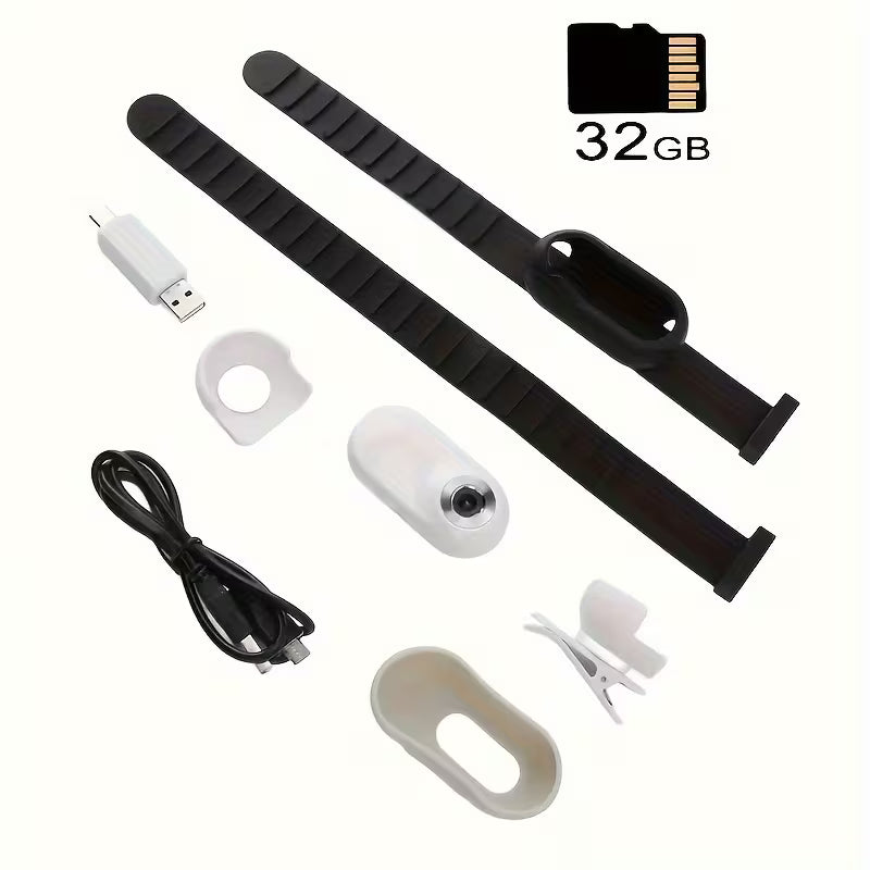 1080P Pet Action Camera with 170° Wide-Angle Lens & 0.96″ Display