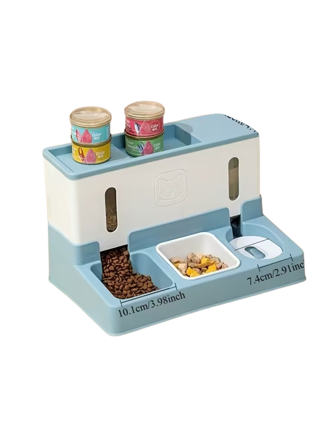 3-in-1 Automatic Pet Feeder with Water Dispenser