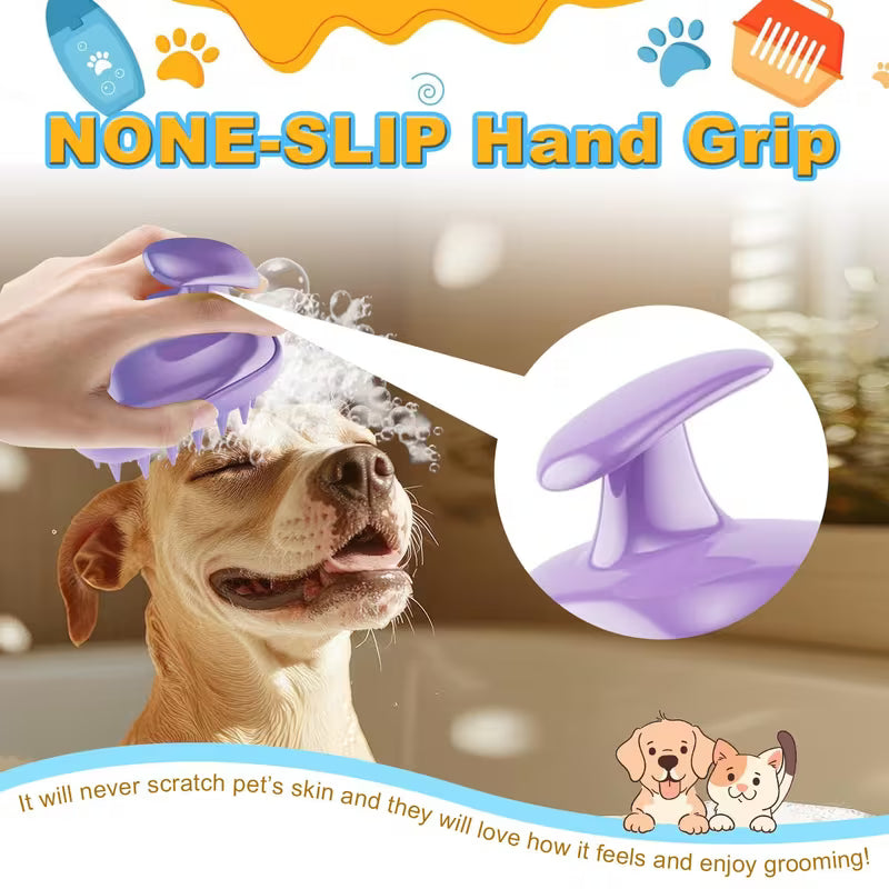 2-in-1 Pet Bathing & Massage Brush