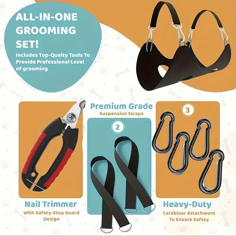 Hanging Hammock with Nail Clippers