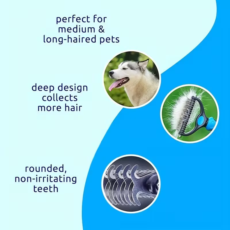 Double-Sided Pet Grooming Tool