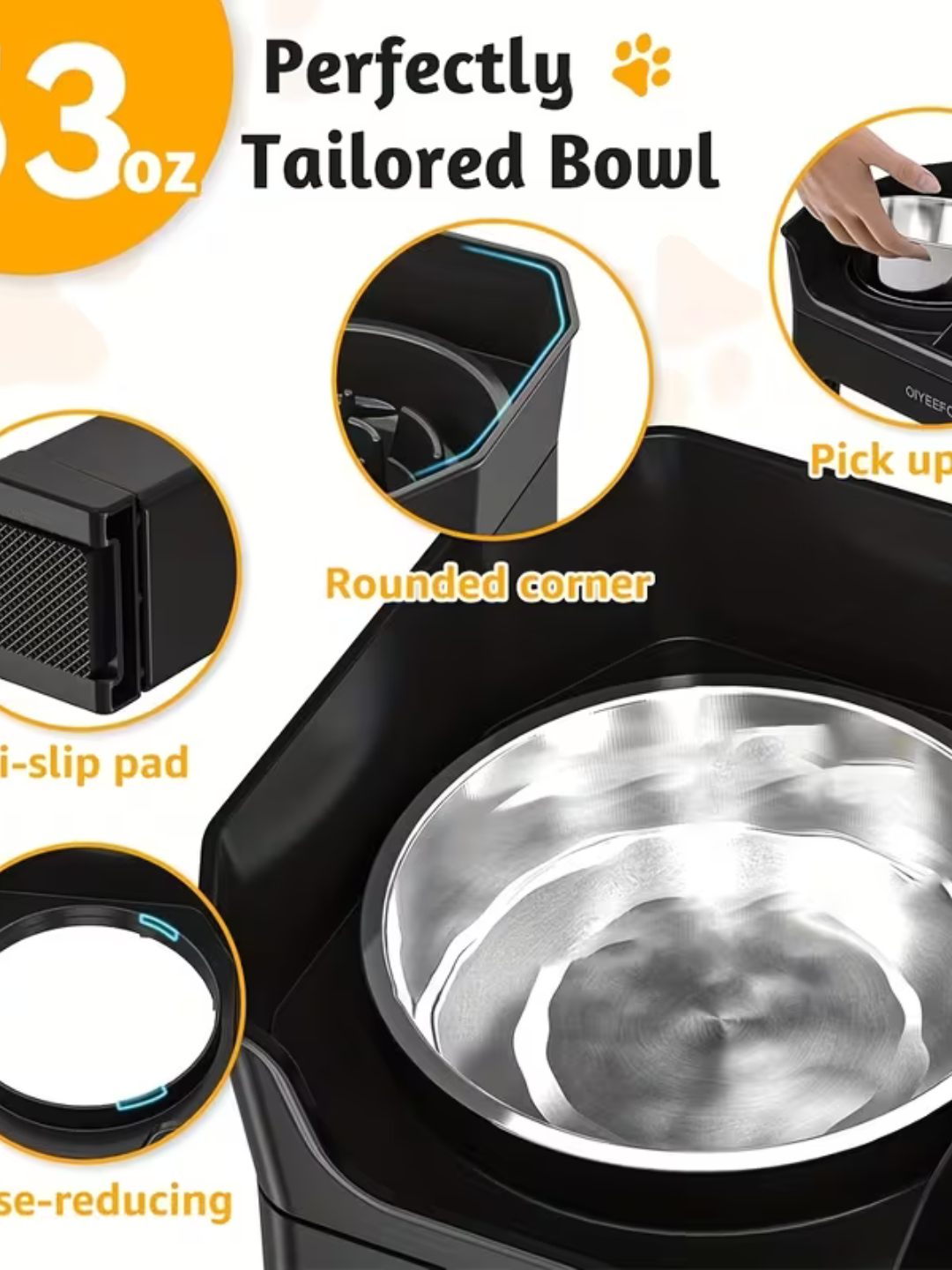 4-in-1 Elevated Dog Bowl Set