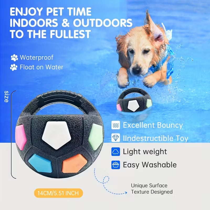 TPR Squeaky Dog Football