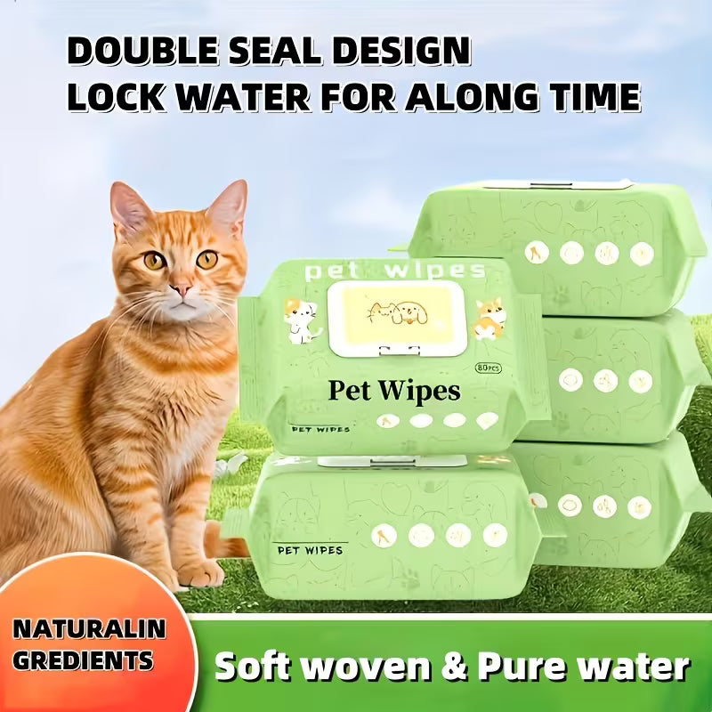 Pet Grooming Wipes (80pcs)