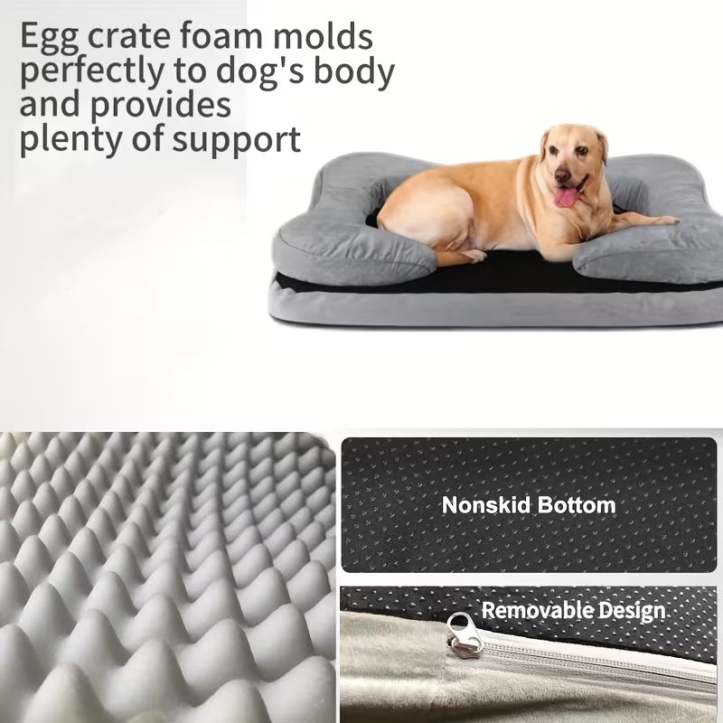 Medium–Large Orthopedic Dog Sofa Bed
