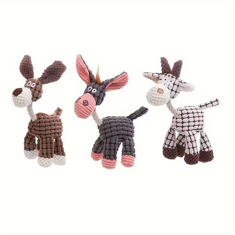 Plush Donkey-Shaped Toy