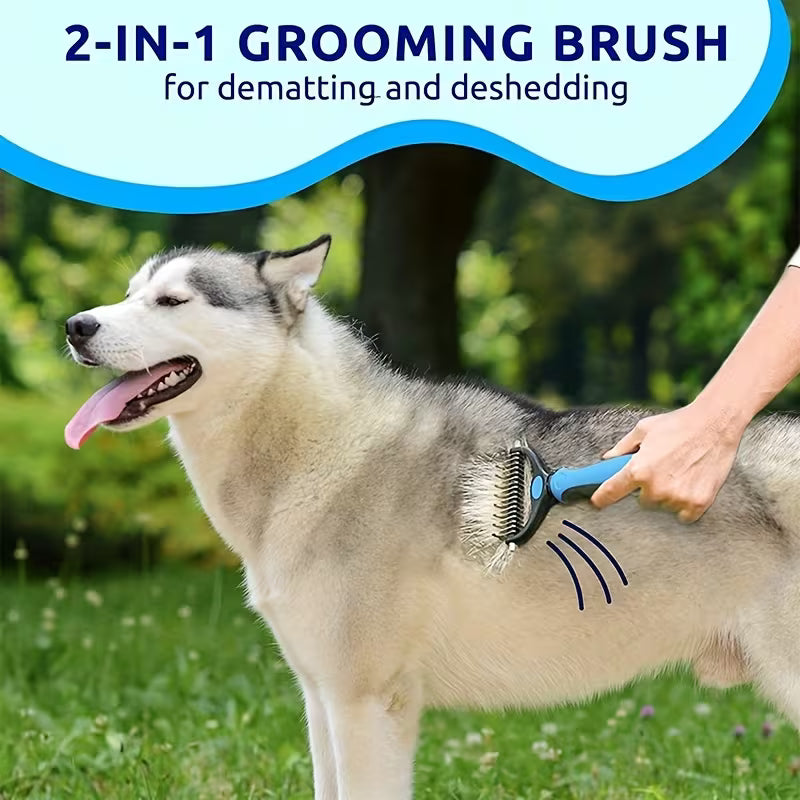 Double-Sided Pet Grooming Tool