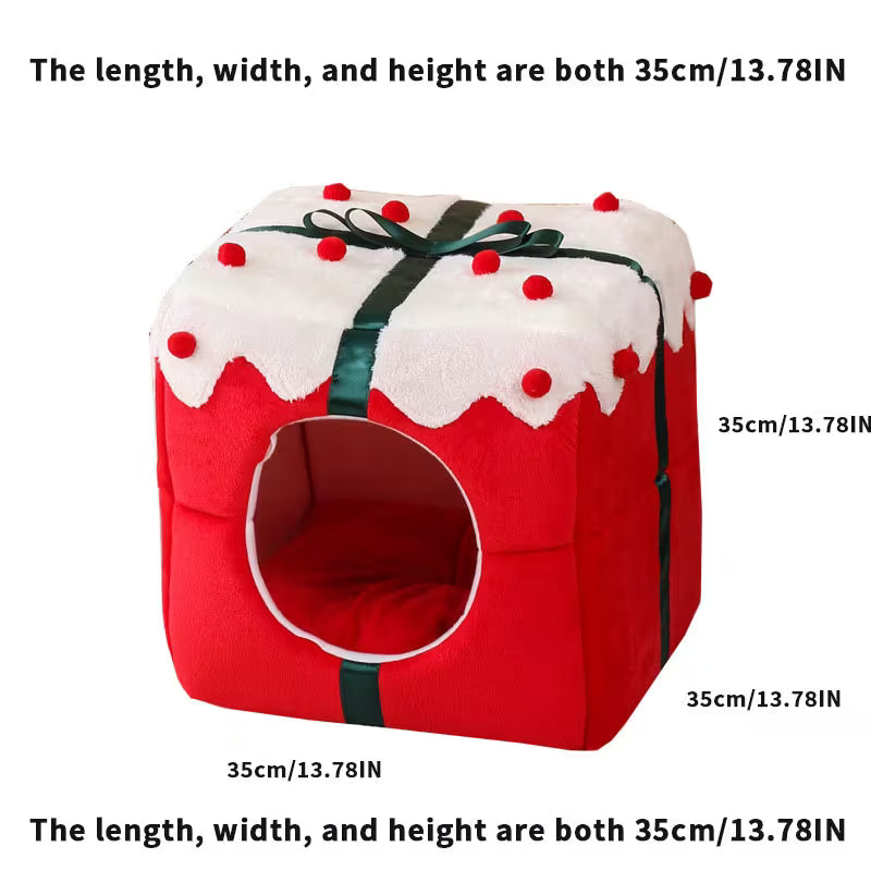 Cat Cave Bed – Breathable Dual-Layer Hideaway with Removable Memory Foam