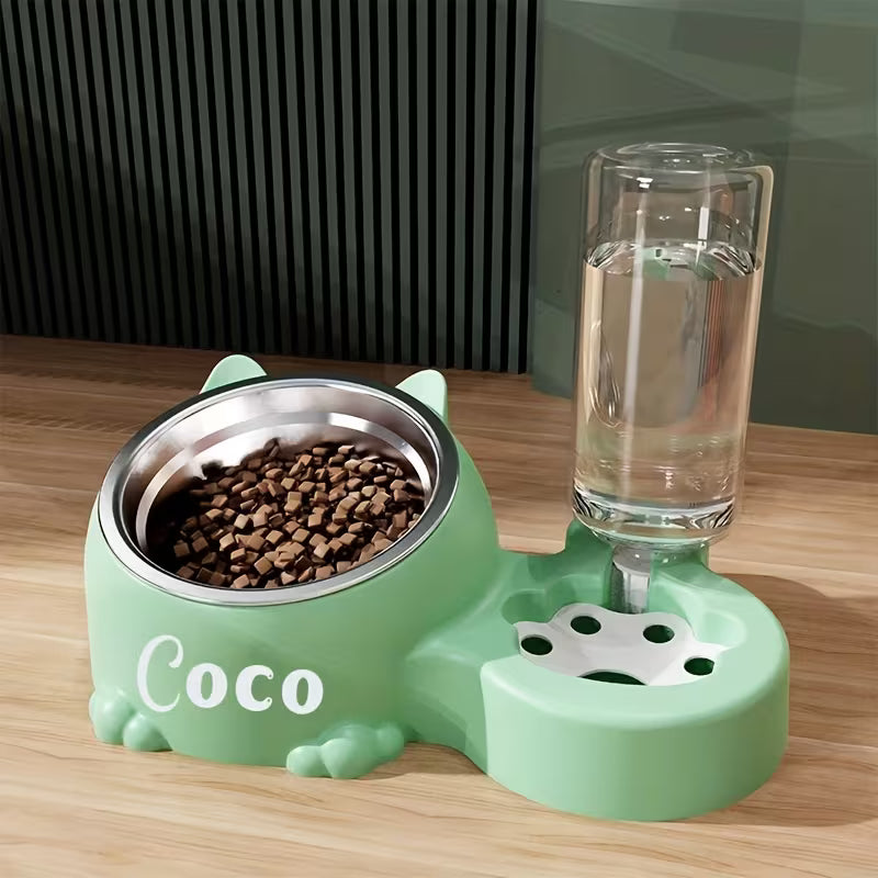 Anti-Spill Pet Bowl  &  Water Dispenser