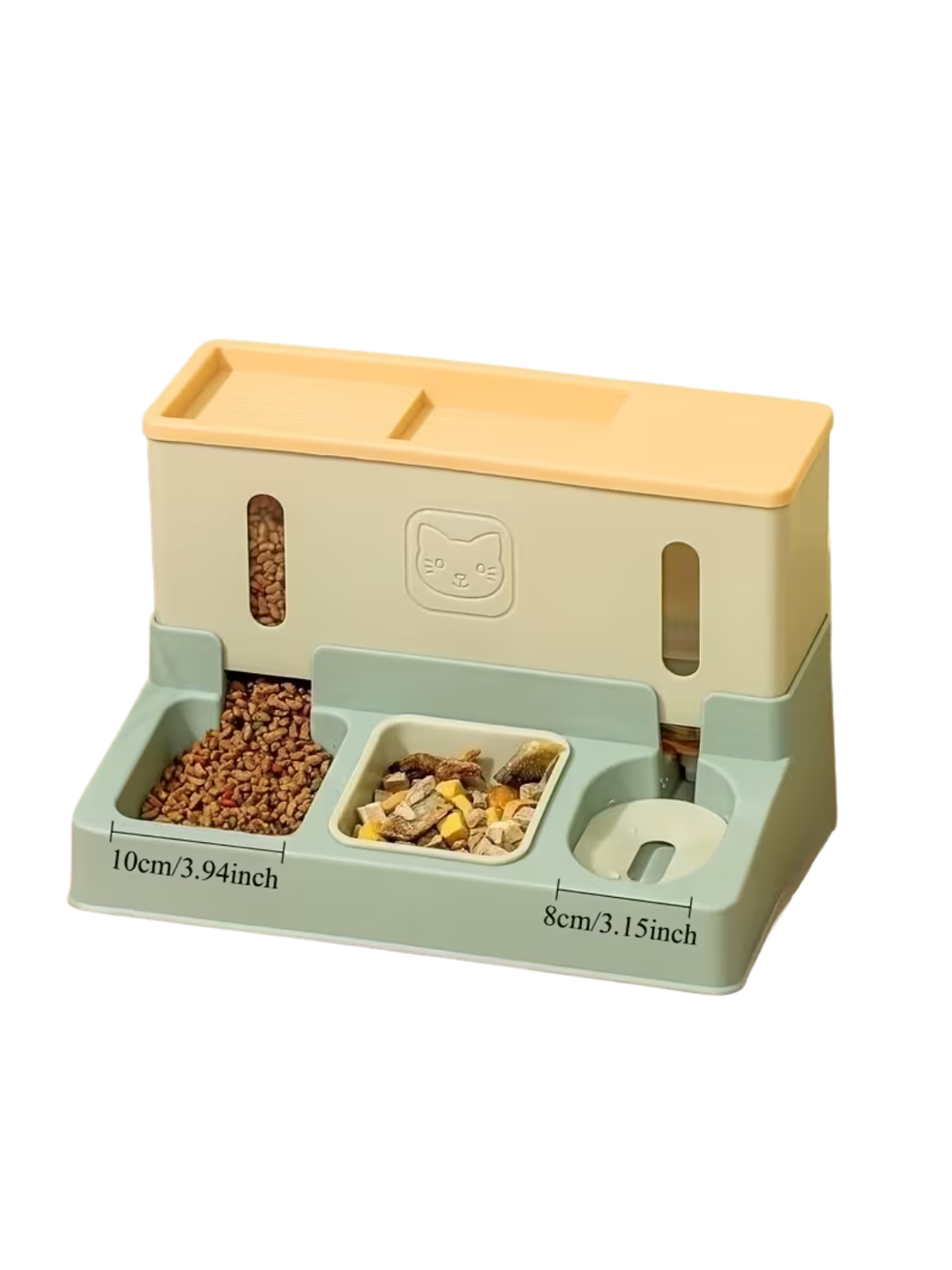 3-in-1 Automatic Pet Feeder with Water Dispenser