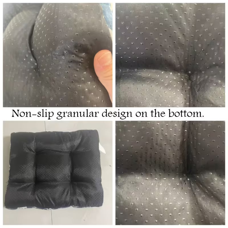 Ultra-Soft Pet Mattress – Blue Paw Print Non-Slip Indoor Mat