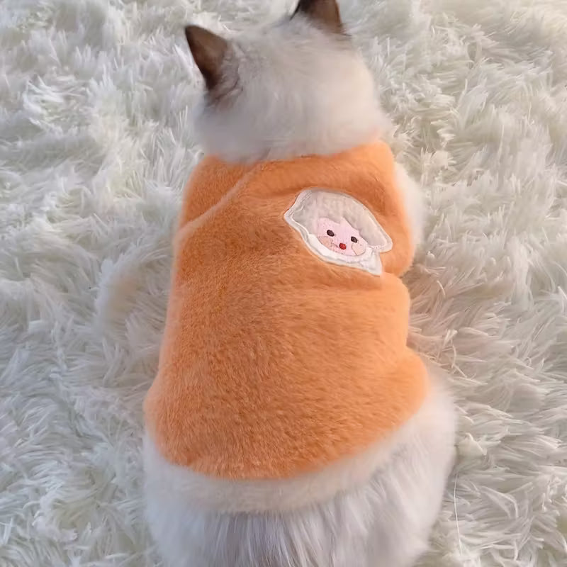 Cute Autumn & Winter Cat Vest