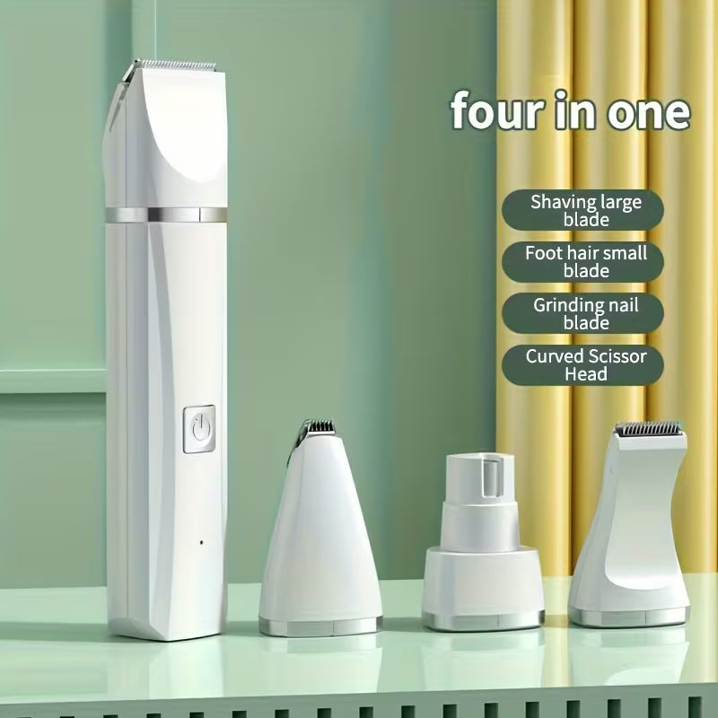 Four-in-One Electric Pet Grooming Clipper
