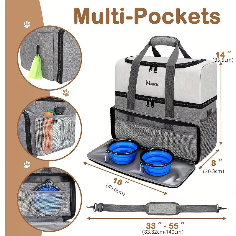 Manco Dual Layers Dog Travel Bag