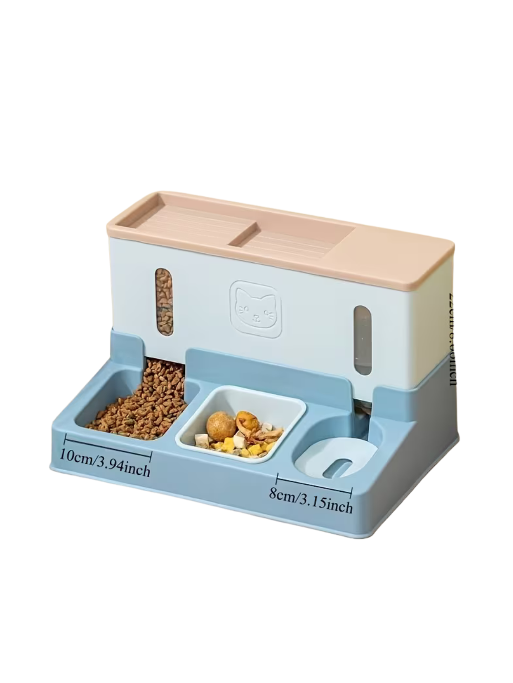 3-in-1 Automatic Pet Feeder with Water Dispenser