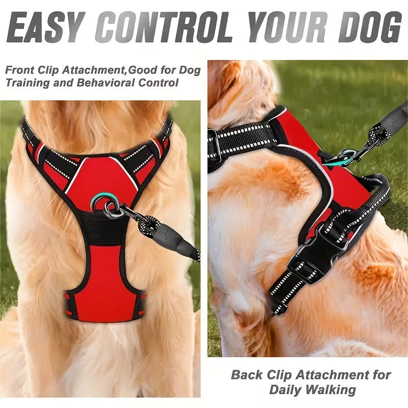 Adjustable Dog Harness with Padded Vest