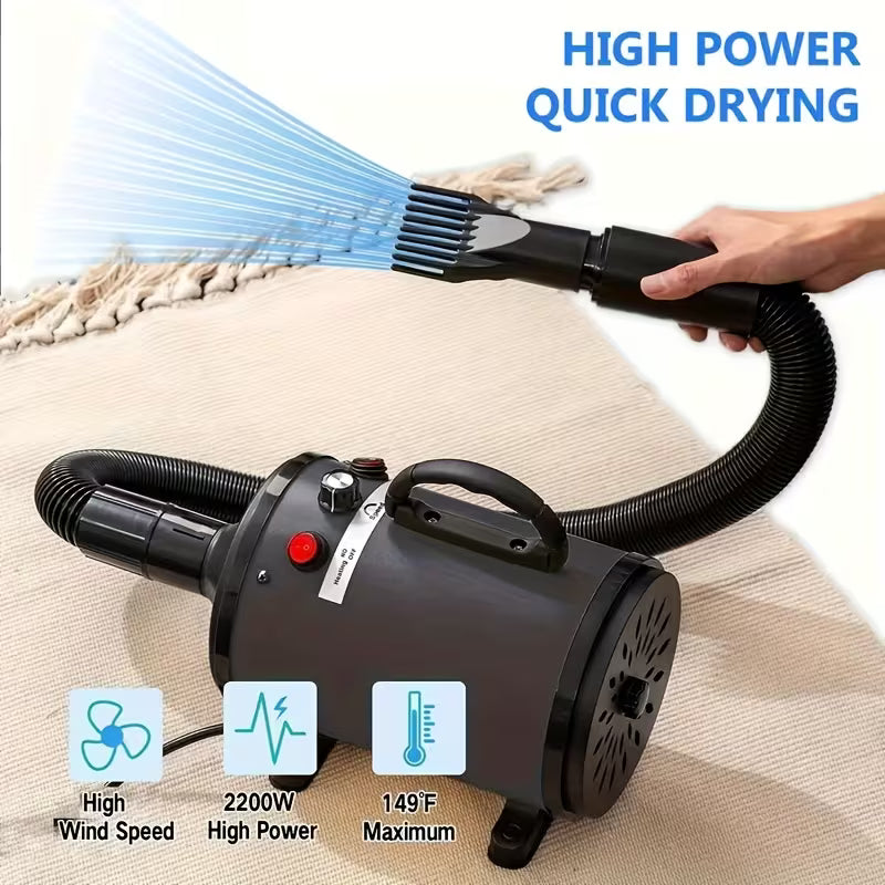 High-Power Low-Noise Dog Hair Dryer