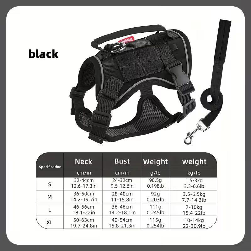 Reflective Pet Harness with Leash