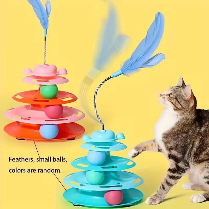 4-Tier Interactive Cat Toy