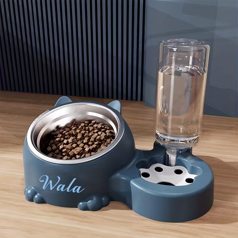 Anti-Spill Pet Bowl  &  Water Dispenser