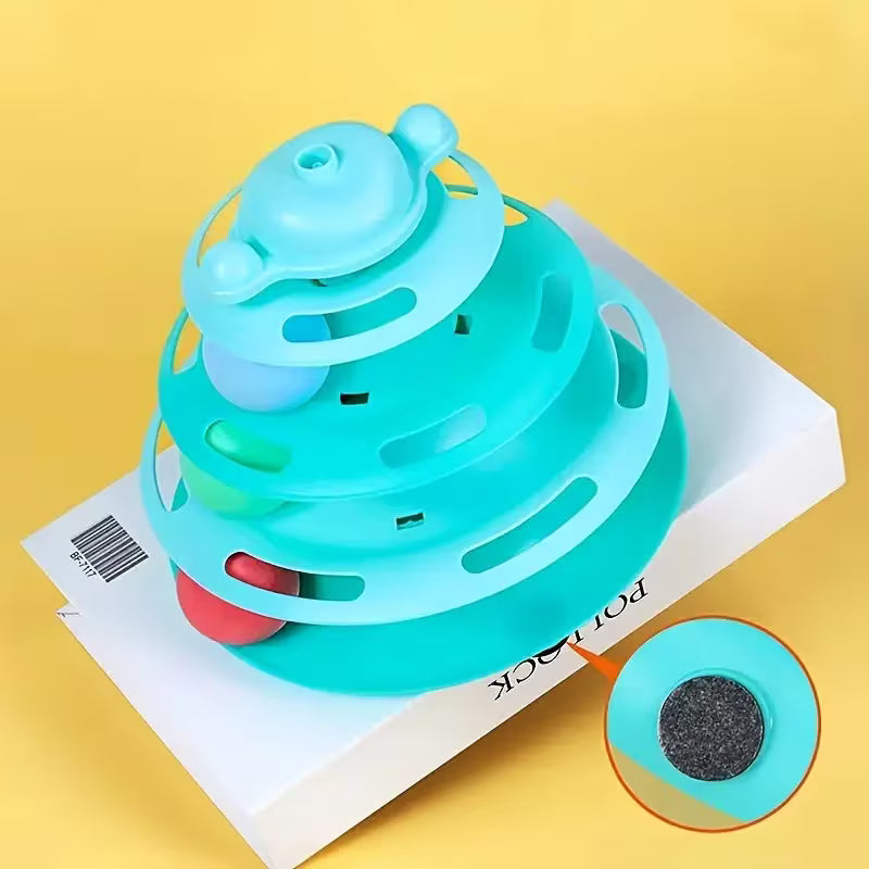 4-Tier Interactive Cat Toy