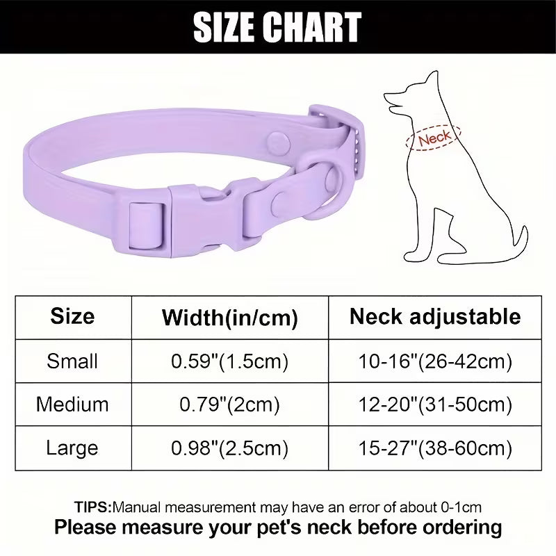 Adjustable Waterproof PVC Pet Collar