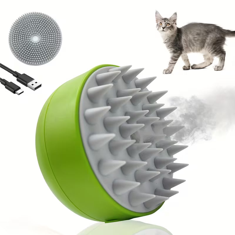3-in-1 Electric Pet Steam Brush