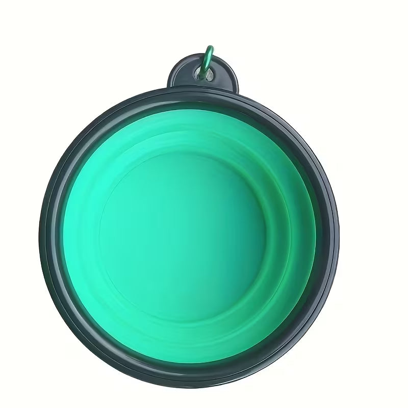 Portable Foldable Dog Bowl with Lid