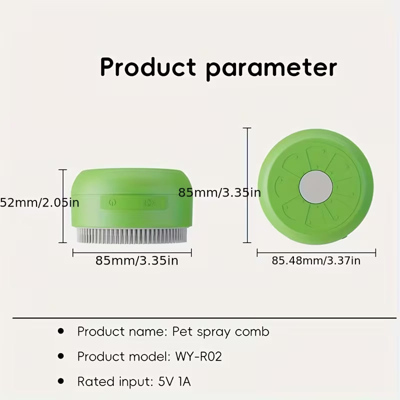 3-in-1 Electric Pet Steam Brush