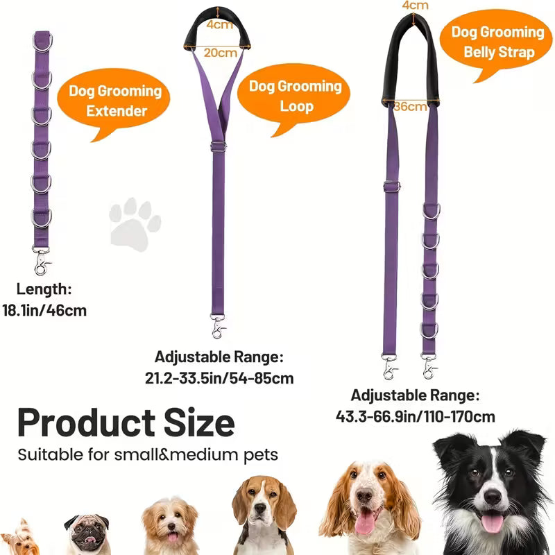 3-in-1 Dog Grooming Belly Strap