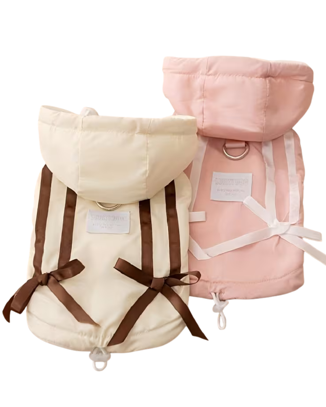 Pet Cat Clothing – Autumn & Winter Hooded Bow Style Pet Apparel