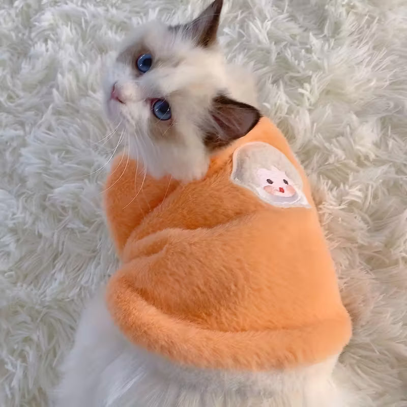 Cute Autumn & Winter Cat Vest