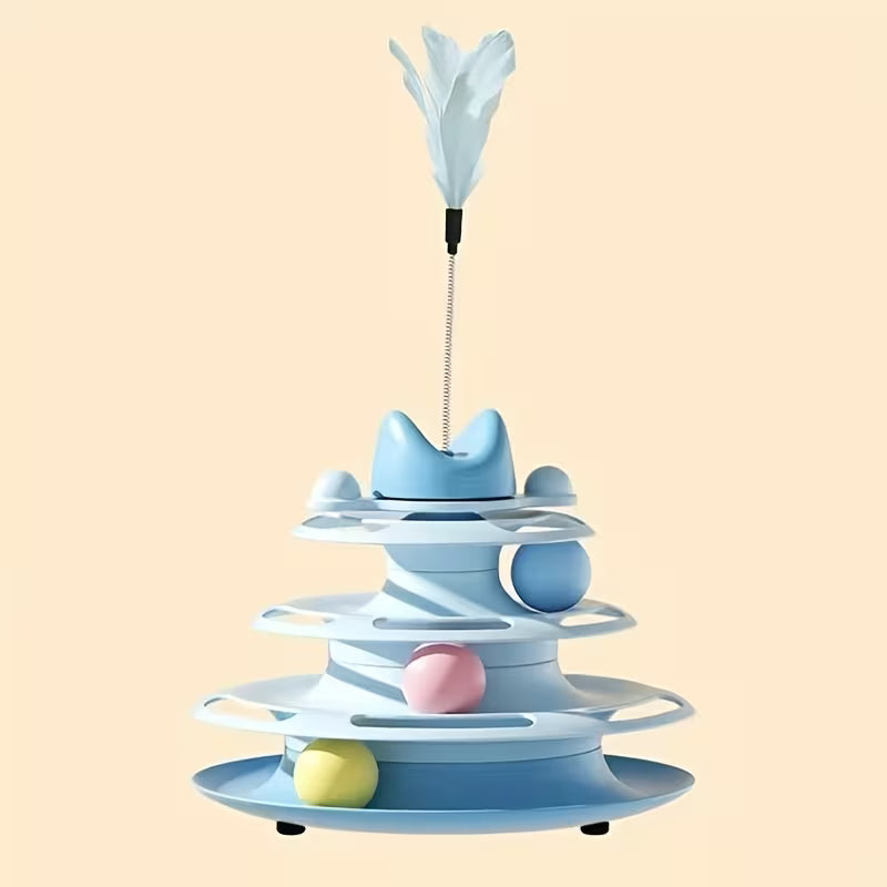 4-Tier Interactive Cat Toy