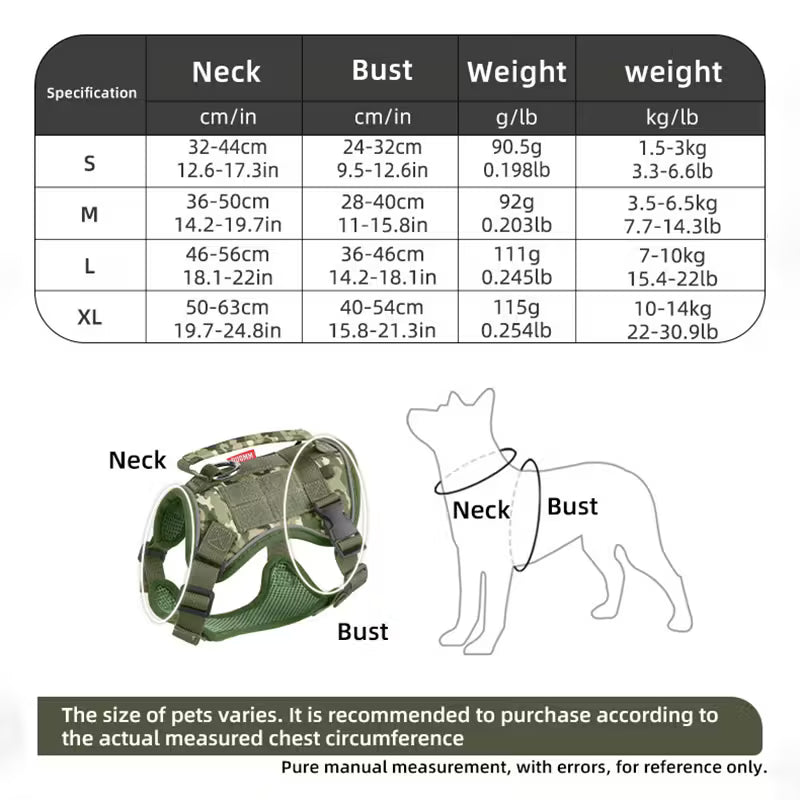 Reflective Pet Harness with Leash