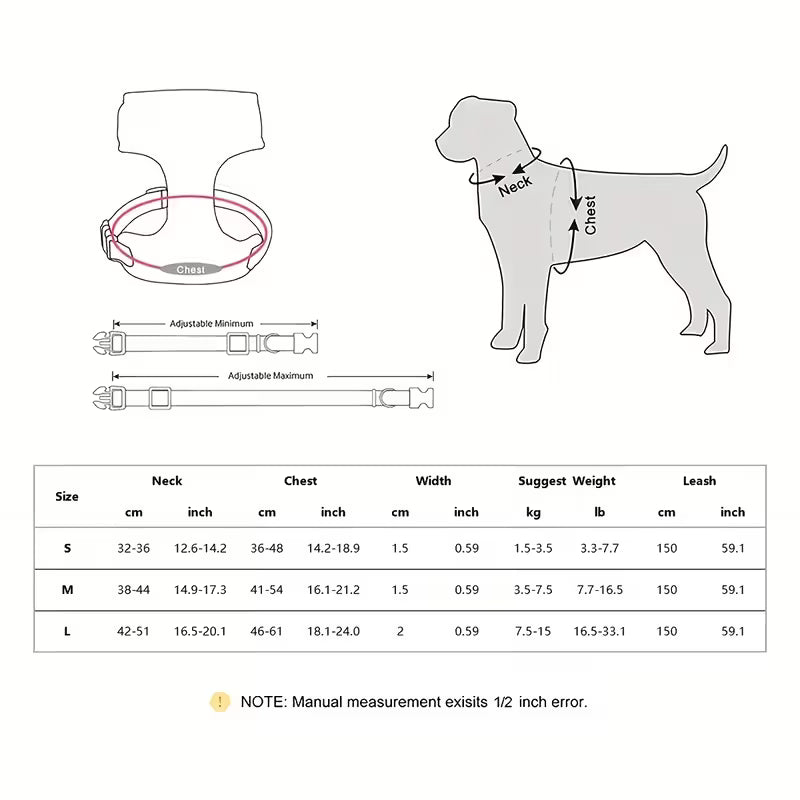 Cat Bow Collar Harness Set with Leash