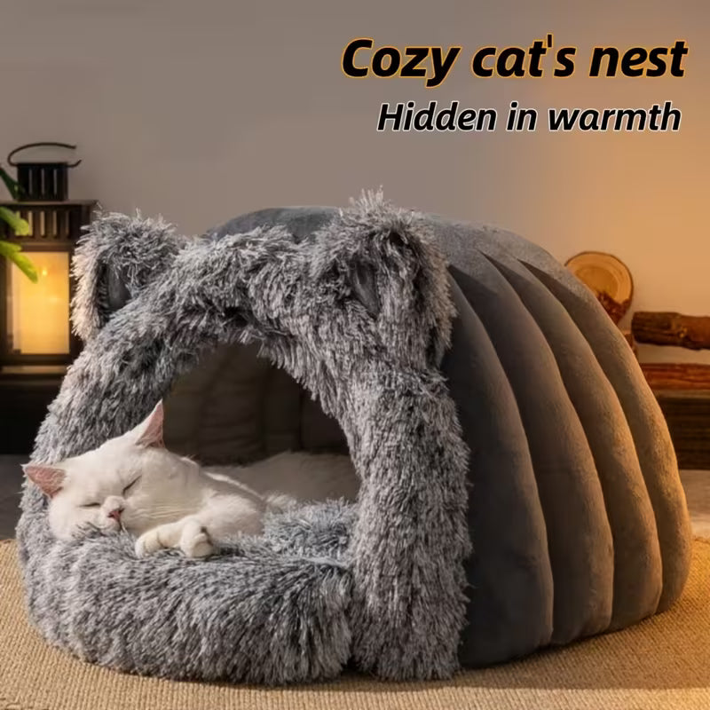 Winter Cat House – Warm & Comfortable Hideaway for Cats