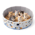 Foldable Space-Themed Cat Playpen