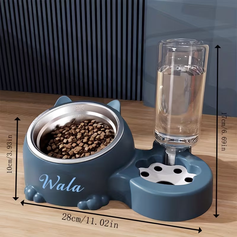 Anti-Spill Pet Bowl  &  Water Dispenser